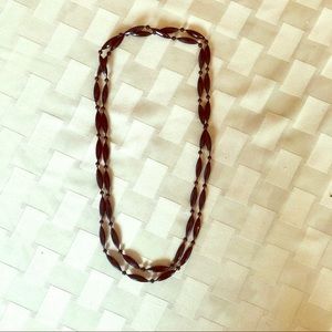 3 for $20: Black beaded long necklace